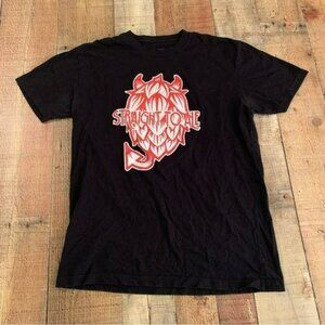 Straight to Ale men's size medium black logo Graphic short sleeve tshirt tee